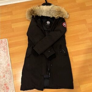 Canada Goose Black Jacket with Fur Trim